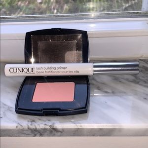 Lancôme blush & Clinique eyelash primer
